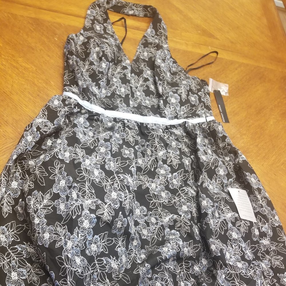 NWT Halter Bubble bottom textured dress